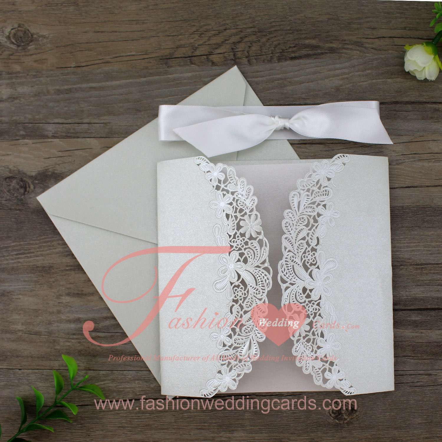 DIY Die Cut 50th Wedding Anniversary Invitations